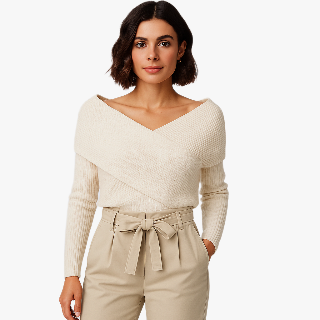 Stylowy komfortowy szal z rękawami dla kobiet