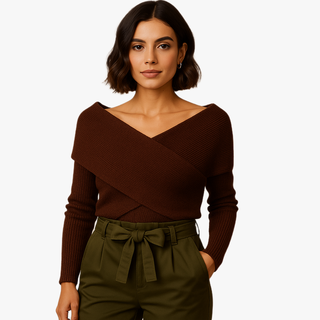 Stylowy komfortowy szal z rękawami dla kobiet