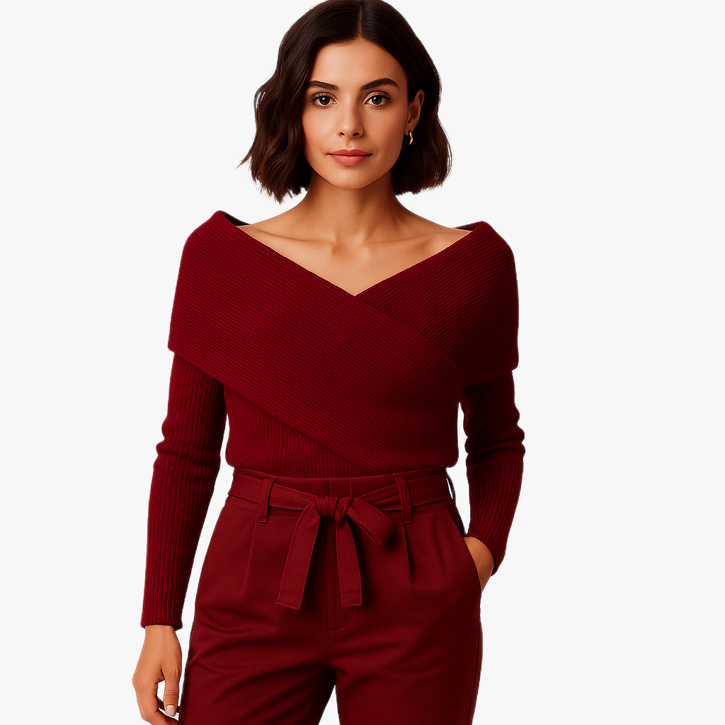 Stylowy komfortowy szal z rękawami dla kobiet