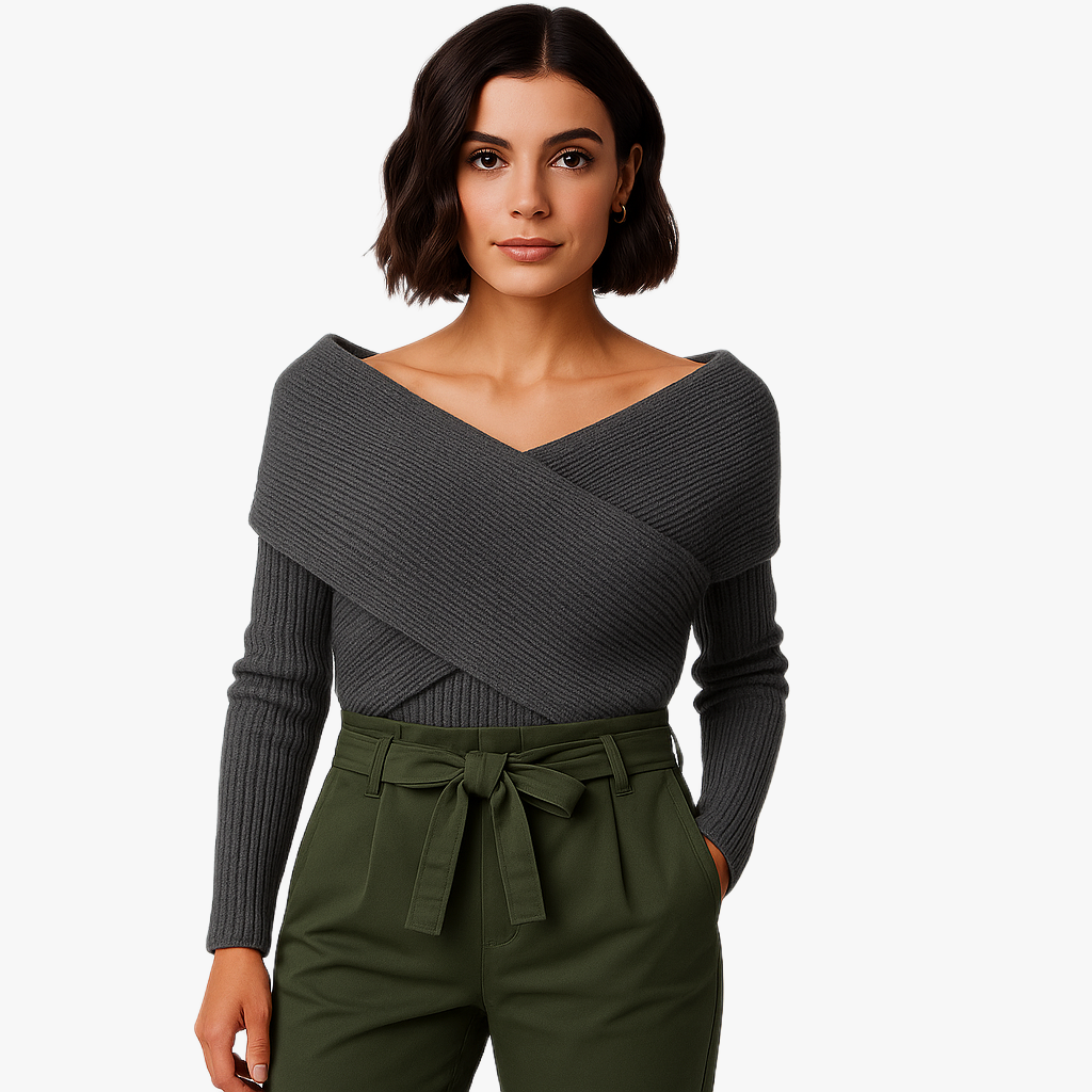 Stylowy komfortowy szal z rękawami dla kobiet