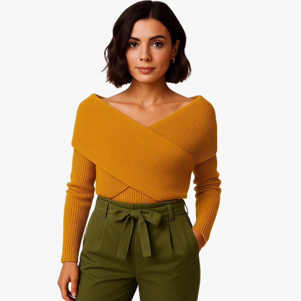 Stylowy komfortowy szal z rękawami dla kobiet