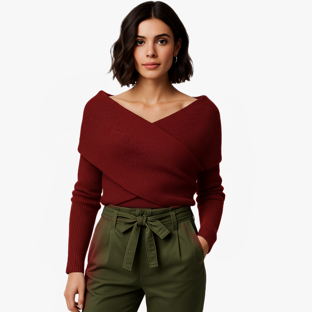 Stylowy komfortowy szal z rękawami dla kobiet