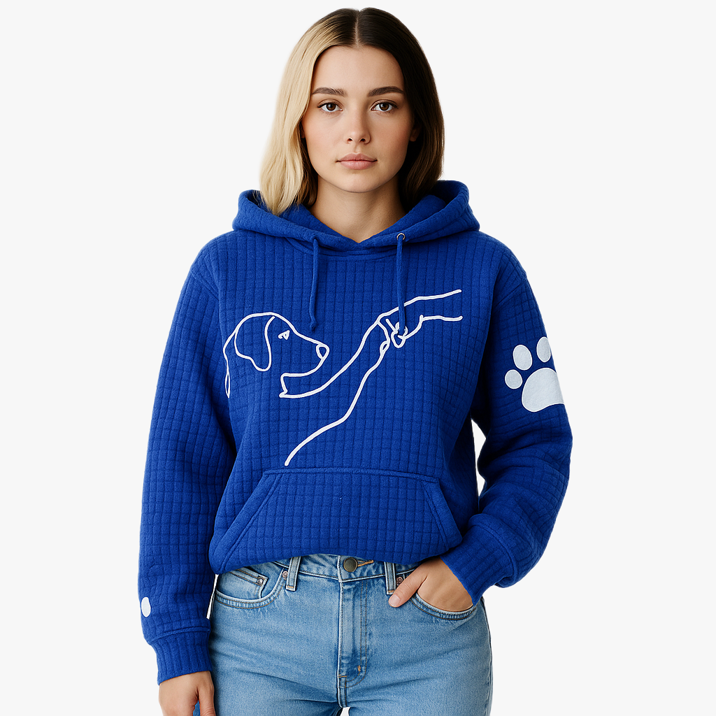 Ciepły wygodny sweter z kapturem na co dzień